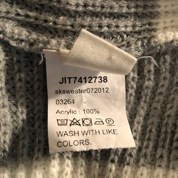 SHEIN Girls Twist Front Striped Sweater Size 11/12Y - Picture 9 of 11